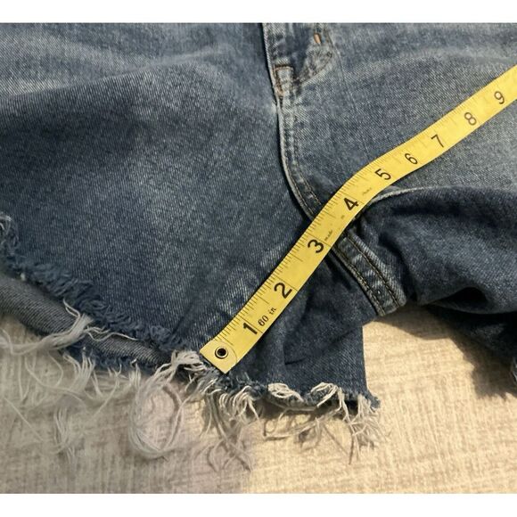 Madewell Women's Size 32 Blue The Mom Jean Shorts - Picture 4 of 5